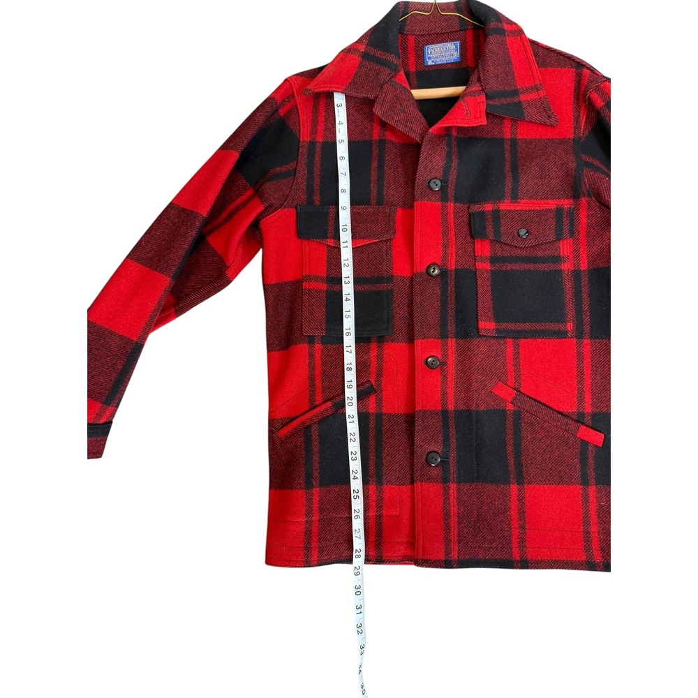 Pendleton Womens Wool Buffalo Plaid Button Front … - image 6